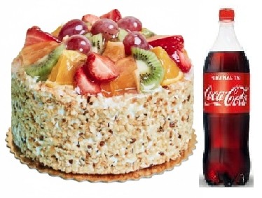 4-6 Kişilik Pasta Menüsü - Meyve Çeşitliliği ve Kola